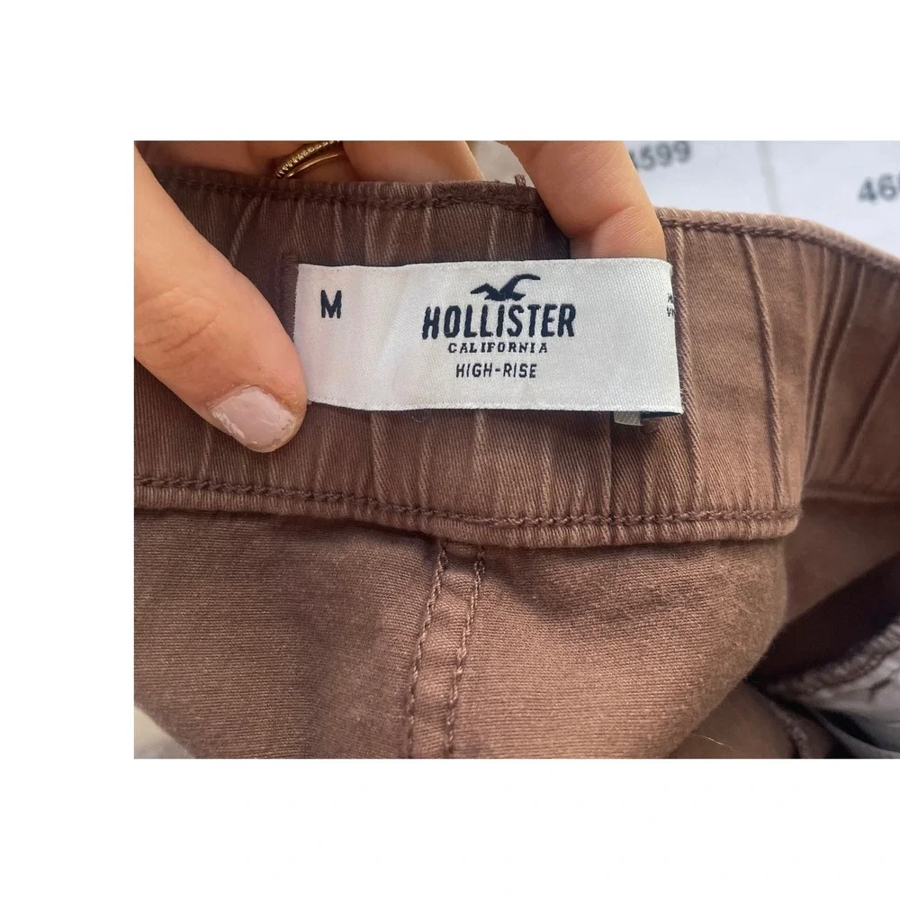 Hollister Y2K Ruffle Mini Skirt Size M‎ Twee Preppy Indie 90s Western Boho Brown